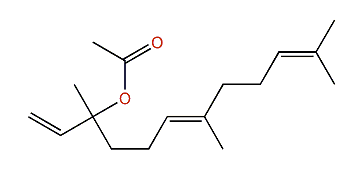 3,7,11-Trimethyl-1,6,10-dodecatrien-3-yl acetate